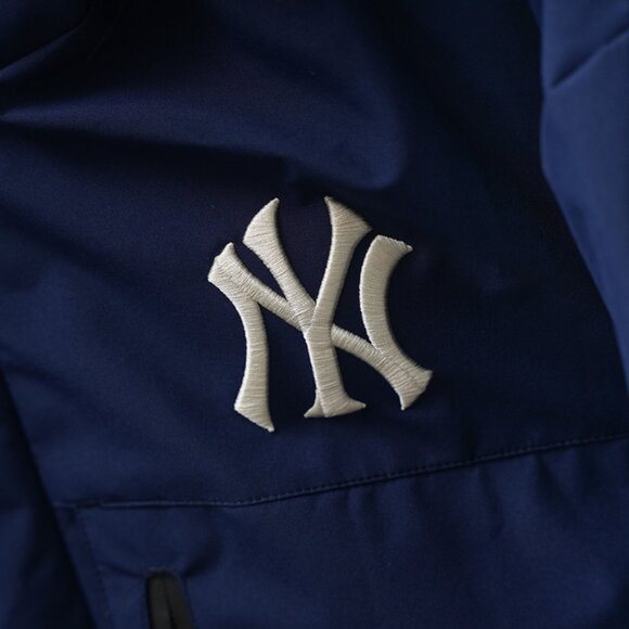MLB Dark Blue Hooded Down Jacket - Picture 6 of 9